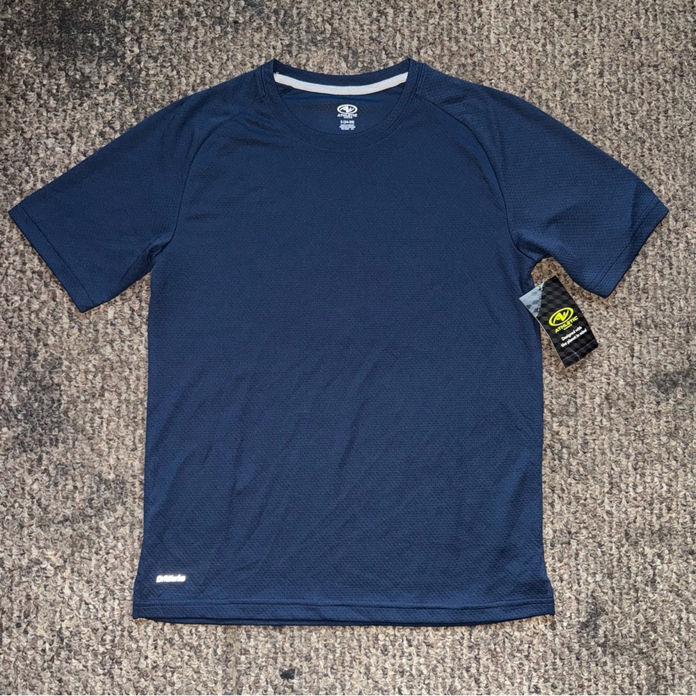 Athletic Works Men's Short Sleeve Tee in Deep Blue